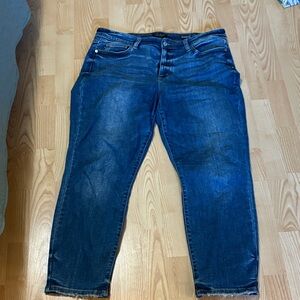 Judy Blue Women's Dark Blue Boyfriend Jeans